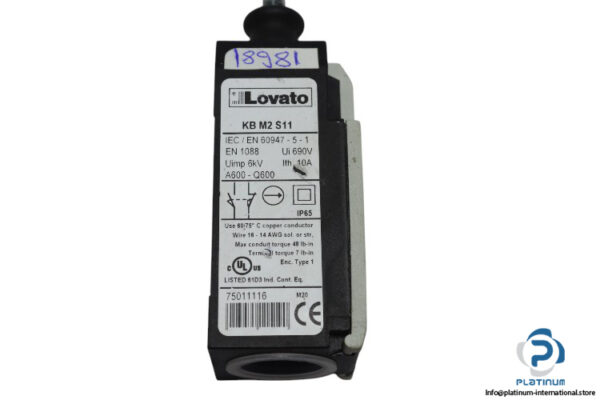 lovato-KB-M2-S11-limit-switch-(used)-1