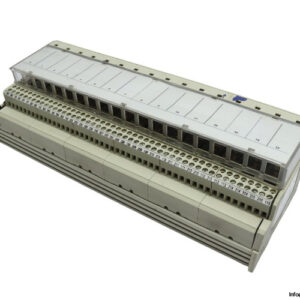 telemecanique-ABE7-R16T330-sub-base-with-plug-in-electromechanical-relay-(used)