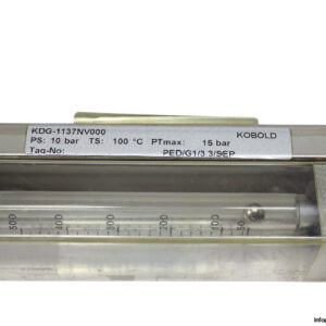 kobold-KDG-1137NV000-variable-area-flow-meter-(Used)-3