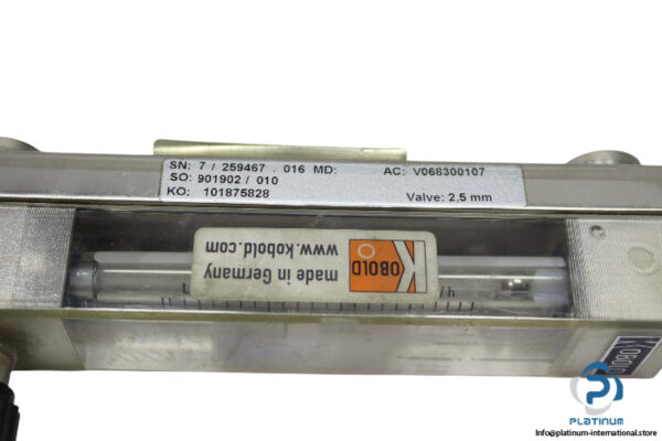 kobold-KDG-1137NV000-variable-area-flow-meter-(Used)-4