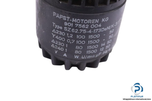 papst-motoren-SZ62.75-4-173DEM-K-3357-motor(used)-1