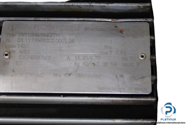 sew-DV112M4-BMG-TH-brake-motor(used)-2