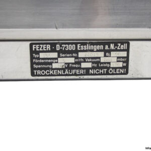 fezer-T5-vacuum-pump(used)-2