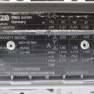 lenze-G50AB045MHBR2C-gear-motor(used)-1