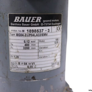 bauer-BG04-31-P04LA32-EMV-gear-motor(used)-1