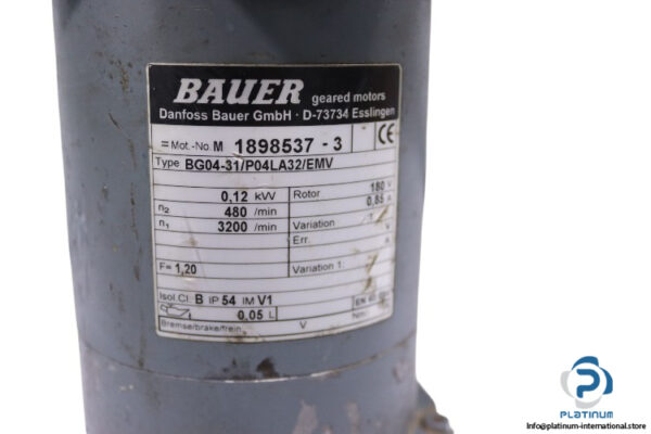 bauer-BG04-31-P04LA32-EMV-gear-motor(used)-1