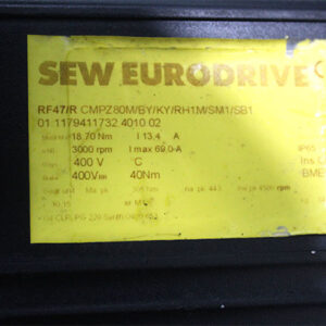 sew-RF47-R-CMPZ80M-BY-RH1M-SM1-SB1-gear-motor(used)-2