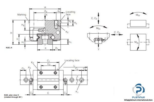 ina-kwe35-h-v1-g3-recirculating-ball-bearing-carriage
