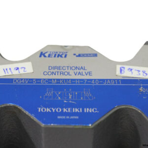 tokyo-keiki-DG4V-5-6C-M-KU4-H-7-40-JA911-solenoid-operated-directional-control-valve-used-2
