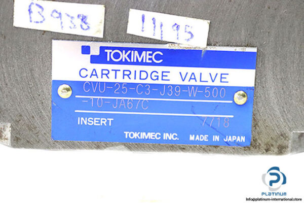 tokimec-CVU-25-C3-J39-W-500-10-JA67C-cartridge-valve-used-1