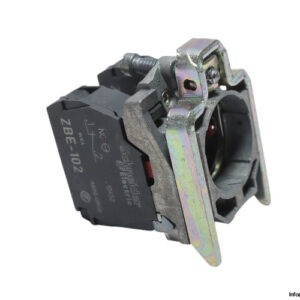 schneider-ZB4-BZ104-single-contact-block-with-body-fixing-collar-new