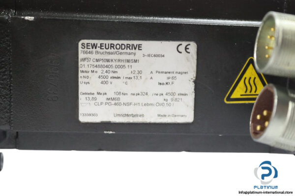 sew-WF37-CMP50M-KY-RH1M-SM1-01.1754880405.0005.11-servo-gearmotor(used)-1