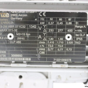 lenze-GKR03-2MHBR-071C32-gear-motor(used)-2