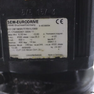 sew-K37-CM71M-BR-TF-RH1L-SB60-servomotor-with-gear(used)-2