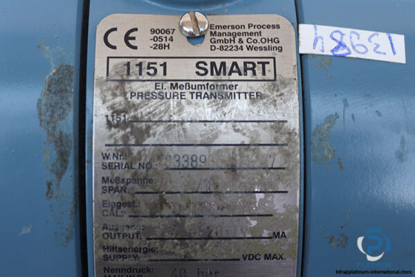 rosemount-1151-GP5S22S10-pressure-transmitter-(used)-5