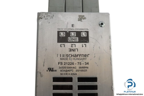 schaffner-FS-21226-75-34-line-filter-(used)