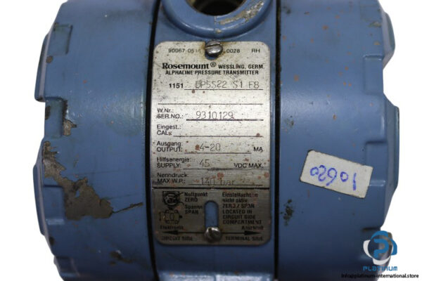 rosemount-1151-DP5S22-S1-E8-pressure-transmitter-(used)-2