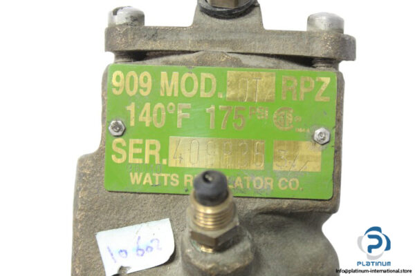 watts-regulator-909-MOD.0T-RPZ-reduced-pressure-backflow-preventer-(Used)-2