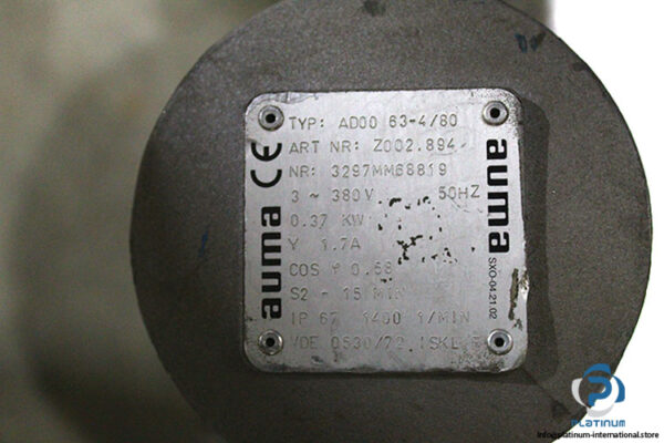 auma-SA-07.5-F10-multi-turn-actuator(used)-4