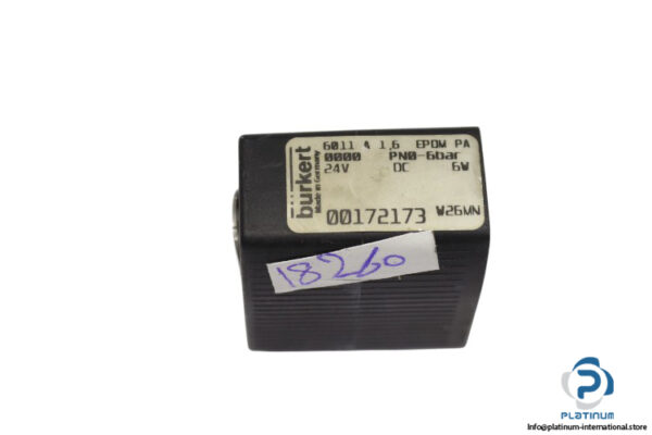 Burkert-6011-a-1.6-epdm-pa-0000-pn0-6bar-electrical-coil(used)-1