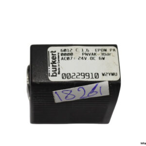 Burkert-6012-C-1.6-EPDM-PA-0000-PNVAK-3BAR-solenoid-coil(used)-1
