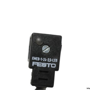 festo-KMEB-1-24-2.5-LED-plug-socket-with-cable-used