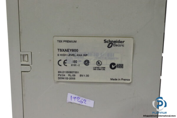 schneider-TSXAEY800-analog-input-module(used)-3
