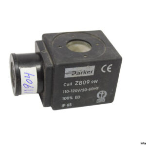 parker-ZB09-110_120V-solenoid-coil-(used)