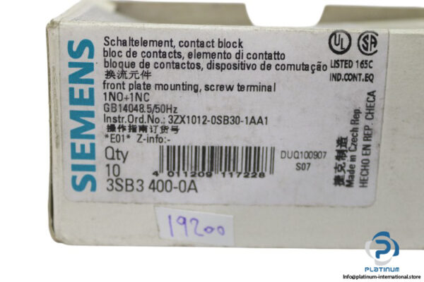 siemens-3SB3-400-0A-contact-block-new-3