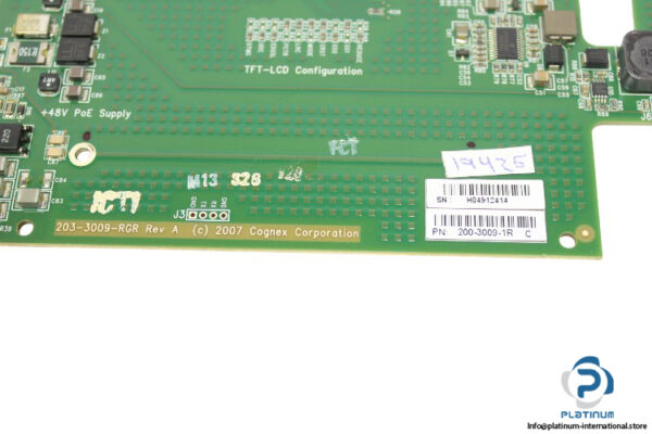 cognex-200-3009-1R-C_203-3009-RGR-REV-A-circuit-board-(used)-1