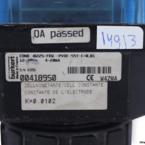 Burkert-8225-FKM-PVDF-55T-C-0.01-conductivity-transmitter(used)-2