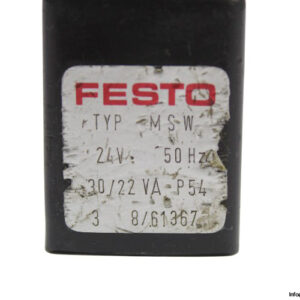 festo-MSW-24V-IP54-solenoid-coil-(used)-1