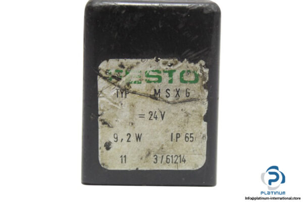 festo-MSXG-24V-9.2W-solenoid-coil-(used)-1
