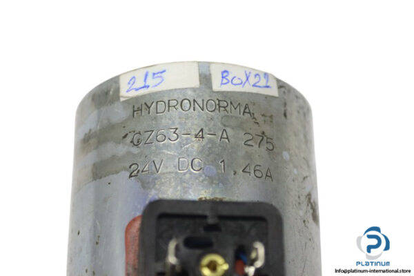 hydronorma-GZ63-4-A-275-solenoid-coil-(used)-1