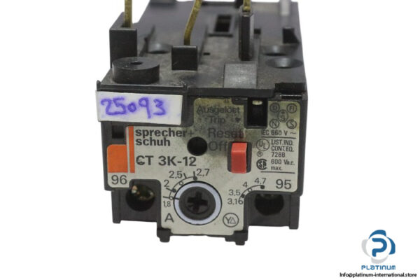 Sprecher-schuh-CT-3K-12-thermal-overload-relay(used)-2