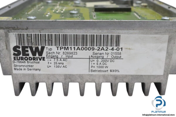 sew-TPM11A0009-2A2-4-01-power-converter(used)-2
