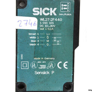 sick-wl27-2f440-photoelectric-retro-reflective-sensor-used-1
