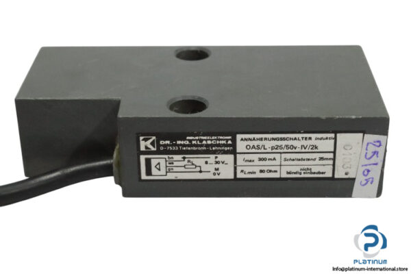 klaschka-OAS_L-P25_50V-IV_2K-Inductive-Proximity-Switch-(used)-1