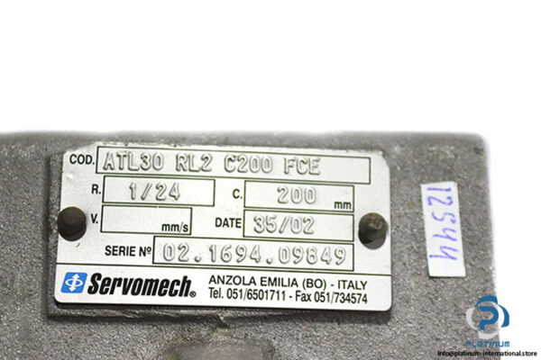 servomech-ATL30-RL2-C200-FCE-linear-actuator-used-1