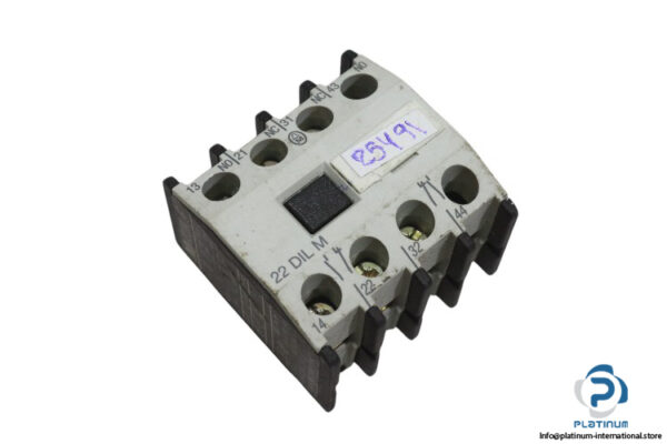 moeller-22-DIL-M-auxiliary-contact-module-(Used)