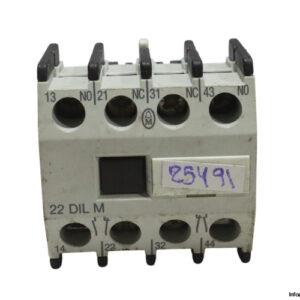 moeller-22-DIL-M-auxiliary-contact-module-(Used)-1