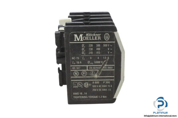 moeller-22-DIL-M-auxiliary-contact-module-(Used)-2