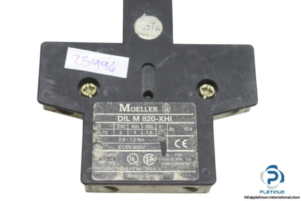 klockner-moeller-DILM820-XHI-side-mount-auxiliary-contact-block-(Used)-1