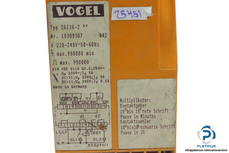 vogel-IGZ36-2-lubrication-pulse-relay-(Used)-2