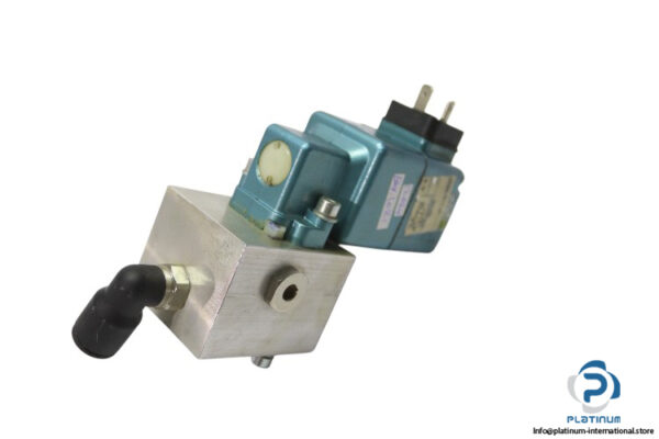 Mac-250B-611JA-pneumatic-valve-with-block(used)