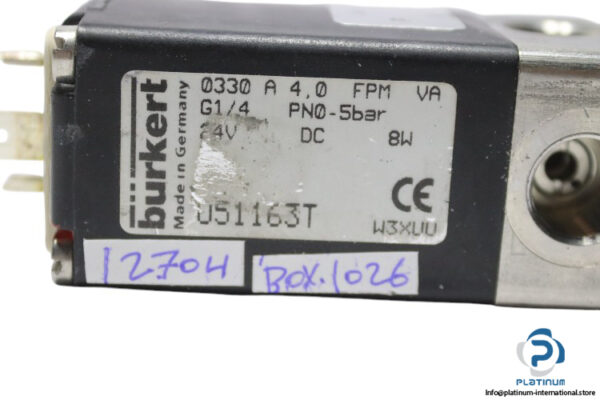 Burkert-0330-a-40-fpm-va-g14-pn0-5bar-direct-acting-armature-valve(used)-1