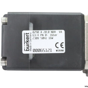 Burkert-0290-a-200-nbr-va-g3-4-pn-0-16bar-single-solenoid-valve(new)-2