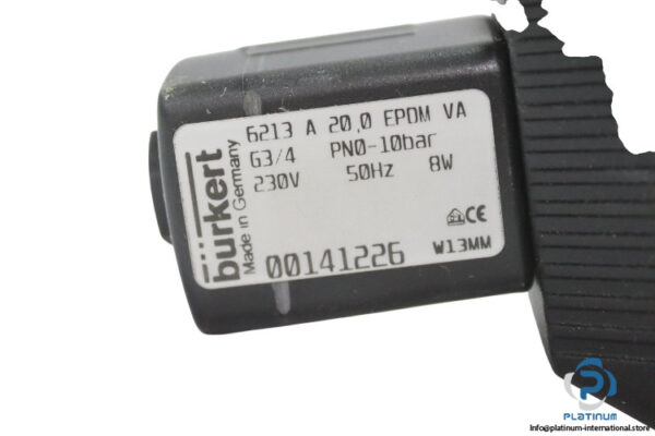 Burkert-6213A200EPDMVAG34PN0-10BAR-single-solenoid-valve(new)-3