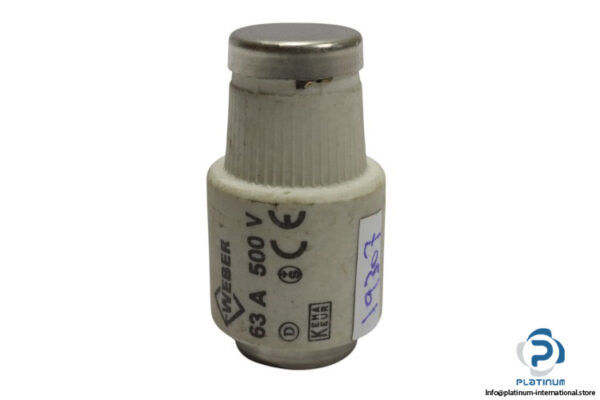 weber-63-A-500V-bottle-fuse-(used)-1