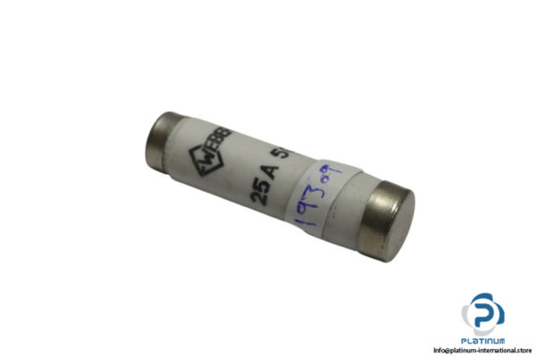 weber-25-A-500V-bottle-fuse-(used)